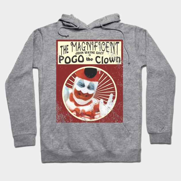 John Wayne Gacy Pogo The Clown - Serial Killers - True Crime Hoodie by Renegade Rags